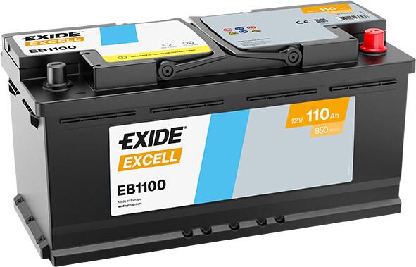 Акумулятор EXIDE EXCELL 110Ah Ев (-/+) (850EN) (д393*ш175*в190) EB1100
